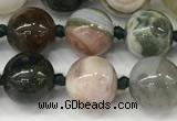 CAA5341 15.5 inches 8mm round ocean agate gemstone beads