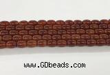 CAA5352 15.5 inches 10*14mm drum agate gemstone beads