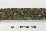 CAA5361 15.5 inches 8*12mm twisted rice agate gemstone beads