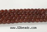 CAA5364 15.5 inches 8*12mm twisted rice agate gemstone beads