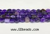 CAA5370 15.5 inches 10*12mm - 11*16mm faceted nuggets agate beads