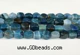 CAA5371 15.5 inches 10*12mm - 11*16mm faceted nuggets agate beads