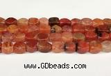 CAA5373 15.5 inches 10*12mm - 11*16mm faceted nuggets agate beads