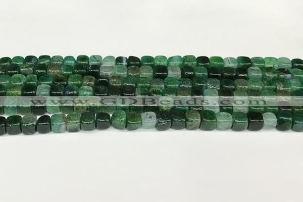 CAA5386 15.5 inches 6*7mm - 8*8mm nuggets agate gemstone beads