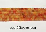 CAA5388 15.5 inches 6*7mm - 8*8mm nuggets agate gemstone beads