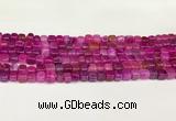 CAA5390 15.5 inches 6*7mm - 8*8mm nuggets agate gemstone beads