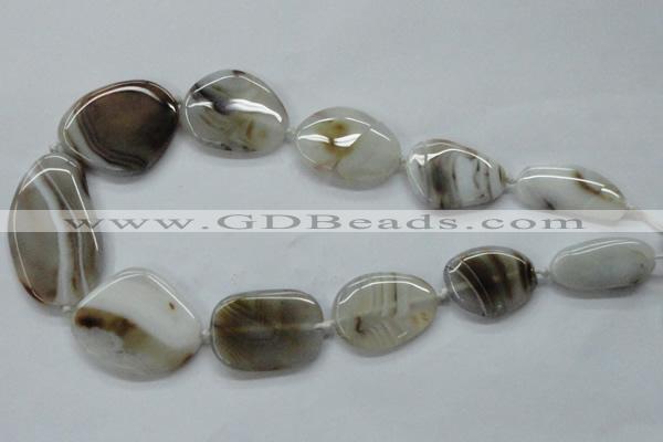 CAA540 15.5 inches 15-30mm*20-45mm freeform madagascar agate beads