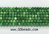 CAA5405 15.5 inches 6mm round peacock  serpntine gemstone  beads wholesale