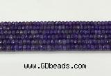 CAA5436 15.5 inches 6*8mm faceted rondelle agate gemstone beads