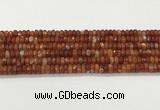 CAA5441 15.5 inches 6*8mm faceted rondelle agate gemstone beads