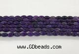 CAA5455 15.5 inches 8*12mm rice agate gemstone beads