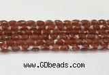 CAA5461 15.5 inches 8*12mm faceted rice agate beads