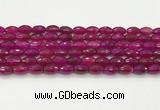 CAA5463 15.5 inches 8*12mm faceted rice agate beads