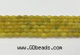 CAA5468 15.5 inches 8*12mm faceted rice agate beads