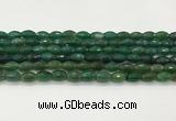 CAA5474 15.5 inches 8*12mm faceted rice agate beads