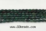 CAA5475 15.5 inches 8*12mm faceted rice agate beads