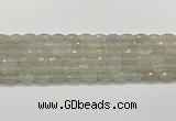 CAA5480 15.5 inches 8*12mm faceted rice agate beads