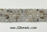 CAA5481 15.5 inches 8*12mm faceted rice agate beads