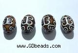 CAA5719 20*30mm drum tibetan agate dzi beads wholesale