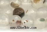 CAA5780 15 inches 6mm faceted round montana agate beads