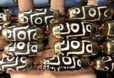 CAA5865 14*38mm - 16*43mm rice tibetan agate dzi beads