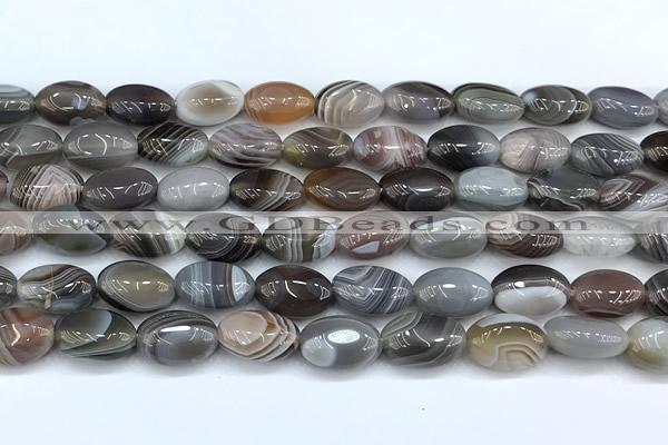 CAA5891 15 inches 8*12mm oval botswana agate gemstone beads