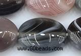 CAA5893 15 inches 12*16mm oval botswana agate gemstone beads