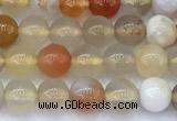 CAA5905 15 inches 4mm round colorful agate gemstone beads