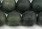 CAA6073 15 inches 10mm round matte moss agate beads