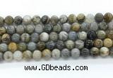 CAA6122 15.5 inches 8mm round bamboo leaf agate gemstone beads