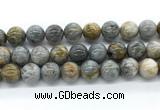 CAA6125 15.5 inches 14mm round bamboo leaf agate gemstone beads