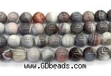 CAA6134 15 inches 12mm round Botswana agate beads wholesale