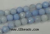 CAA735 15.5 inches 6mm faceted round blue lace agate beads wholesale