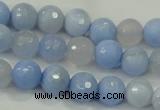 CAA737 15.5 inches 10mm faceted round blue lace agate beads wholesale