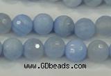 CAA738 15.5 inches 12mm faceted round blue lace agate beads wholesale