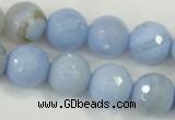 CAA740 15.5 inches 16mm faceted round blue lace agate beads wholesale