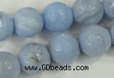 CAA741 15.5 inches 18mm faceted round blue lace agate beads