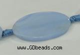 CAA743 15.5 inches 21*40mm oval blue lace agate beads wholesale