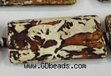 CAA757 15.5 inches 21*41mm rectangle wooden agate beads wholesale