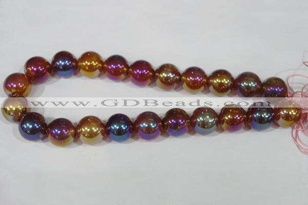 CAA873 15.5 inches 18mm round AB-color red agate beads