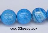 CAB224 15.5 inches 16mm round blue crazy lace agate beads