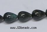 CAB396 15.5 inches 12*16mm teardrop moss agate gemstone beads