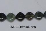 CAB418 15.5 inches 10*10mm rhombic moss agate gemstone beads