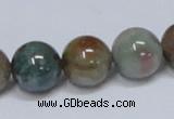 CAB435 15.5 inches 14mm round indian agate gemstone beads wholesale