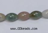 CAB439 15.5 inches 9*12mm rice indian agate gemstone beads wholesale