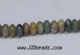 CAB440 15.5 inches 4*8mm rondelle indian agate gemstone beads