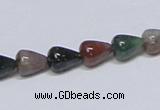 CAB444 15.5 inches 8*10mm teardrop indian agate gemstone beads