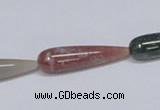 CAB445 15.5 inches 8*30mm teardrop indian agate gemstone beads