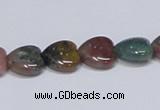 CAB454 15.5 inches 12*12mm heart indian agate gemstone beads