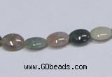 CAB456 15.5 inches 8*10mm oval indian agate gemstone beads wholesale